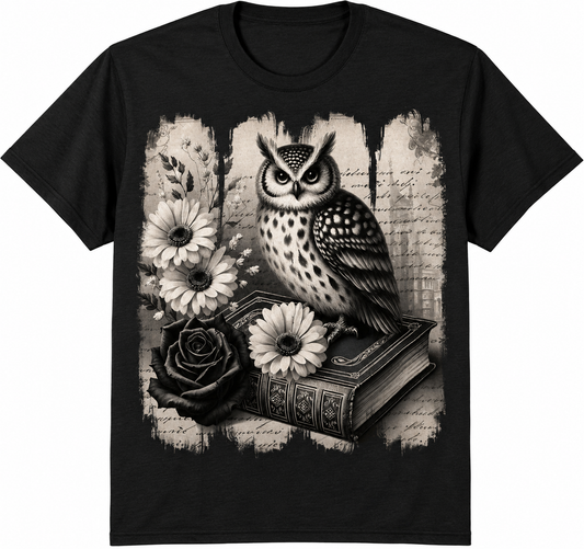 Book Owl Tee