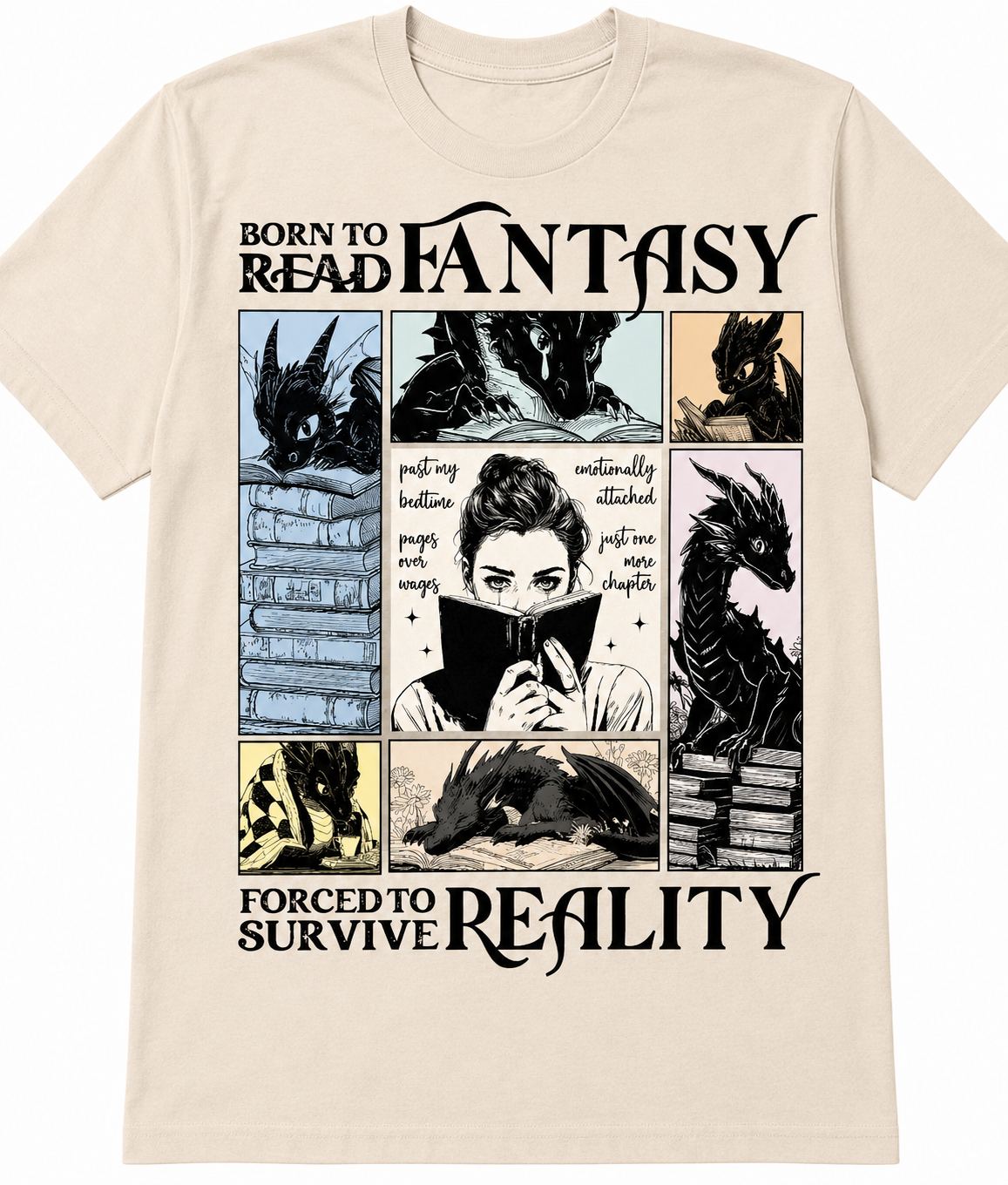 Born To Read Fantasy Tee